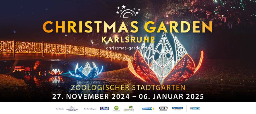 WERBUNG: „Christmas Garden Karlsruhe“ vom 27.11.-6.1.