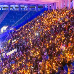 Weihnachtliches Stadionsingen (Foto: KME/Jürgen Rösner)