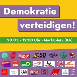 Demonstration für Demokratie